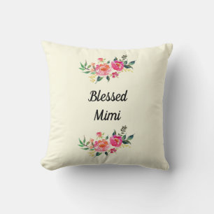 Blessed Mimi throw pillow