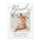 Blessed Minimalist Heart Baby Photo Birth