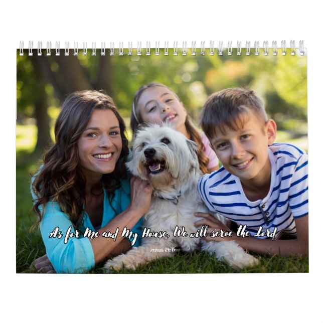 Blessed Moments: 2024 Family Custom Photo Calendar (Back)