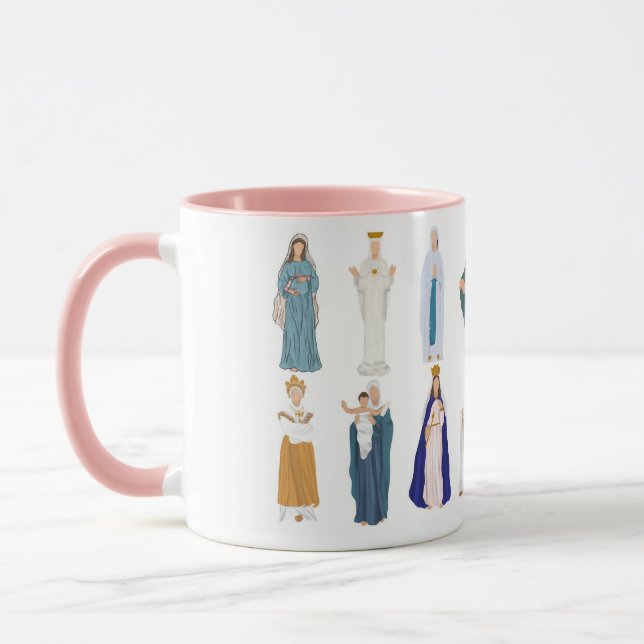 Blessed Mother, Catholic Marian Mug (Left)