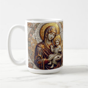 Blessed Mother Mary and Baby Jesus   Religoius Coffee Mug