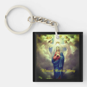 Blessed Mother Mary Key Ring
