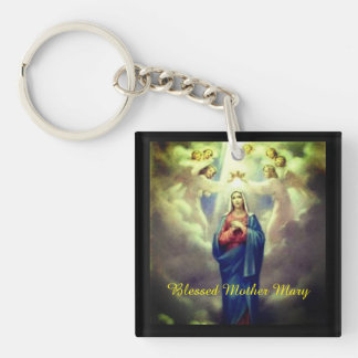 Blessed Mother Mary Key Ring