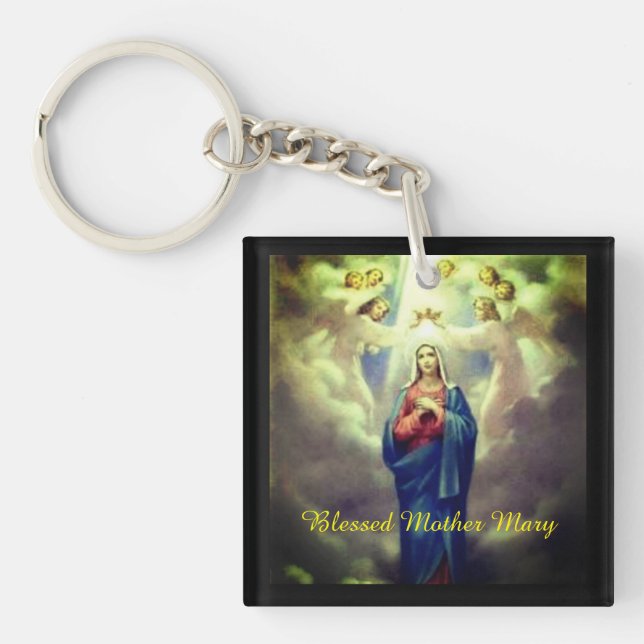 Blessed Mother Mary Key Ring (Front)