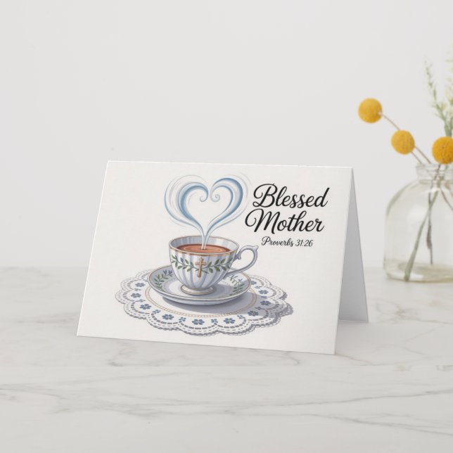 Blessed Mother Mother's Day Card (Front)