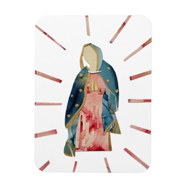 Blessed Mother Our Lady Guadalupe Beautiful Magnet (Vertical)