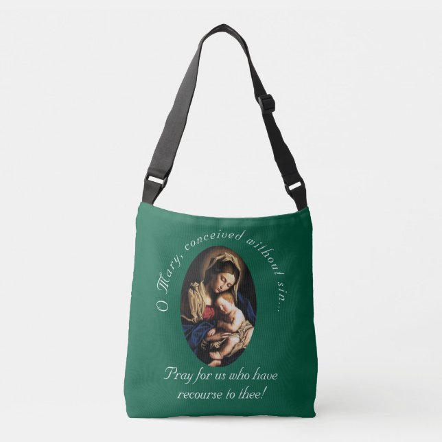 Blessed Mother Personalised Crossbody Bag (Front)
