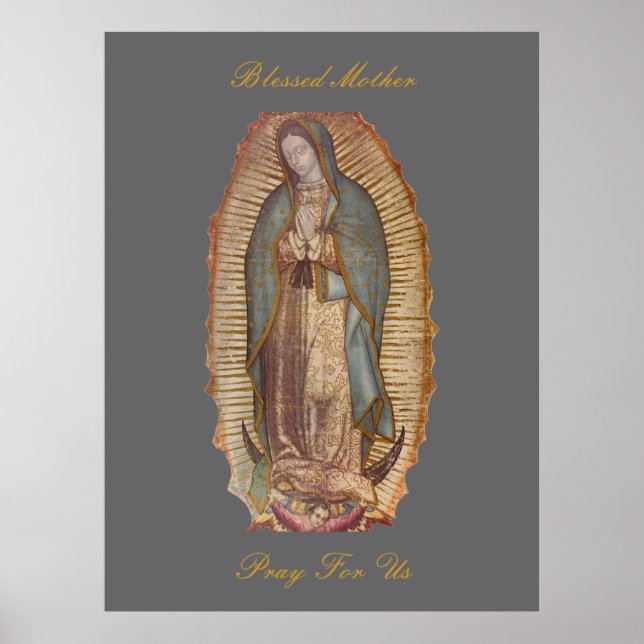 BLESSED MOTHER PRAY FOR US (EXTRA LARGE 40X53) POSTER (Front)