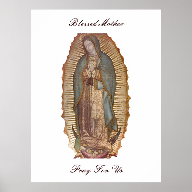 BLESSED MOTHER PRAY FOR US (EXTRA LARGE 40X53) POSTER (Front)