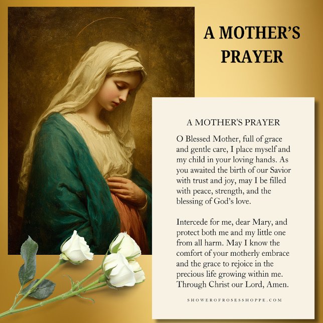 Blessed Mother Prayer Card for Expectant Mothers  (Creator Uploaded)
