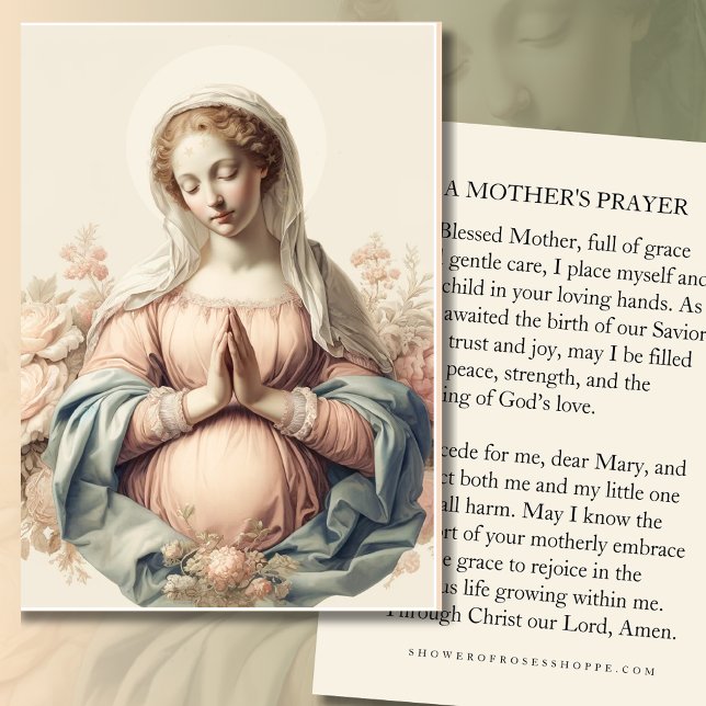 Blessed Mother Prayer Card for Expectant Mothers  (Creator Uploaded)