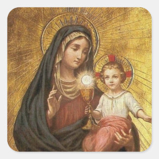 Blessed Mother Square Sticker