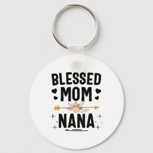 Blessed Mum And Nana Mothers Day Gifts Key Ring