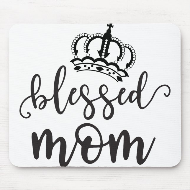 Blessed mum mouse mat (Front)