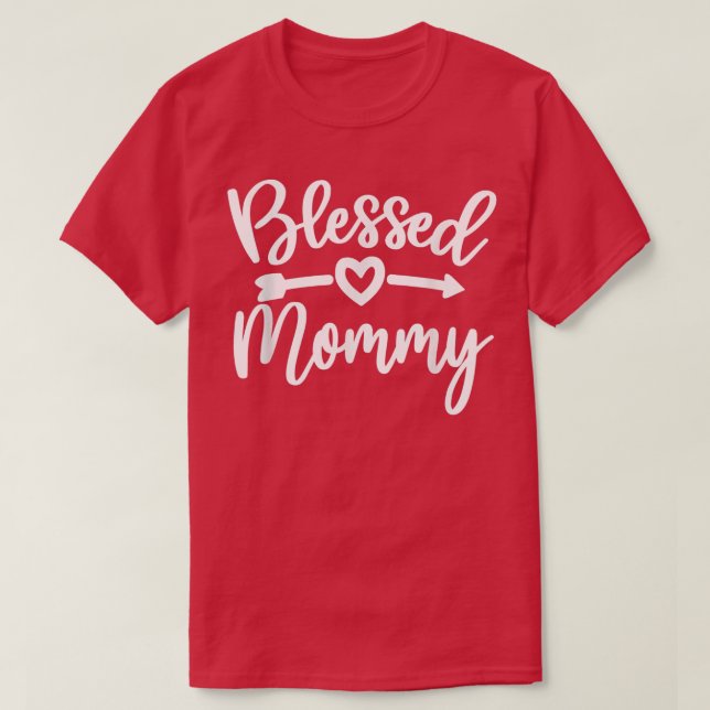 Blessed Mummy Mother's Day Thanksgiving Thankful M T-Shirt (Design Front)