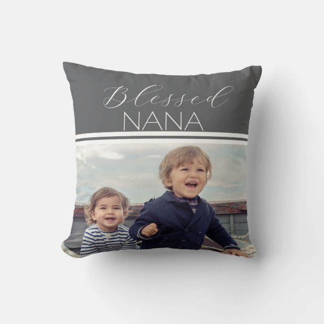 Blessed Nana photo gift  Cushion (Front)
