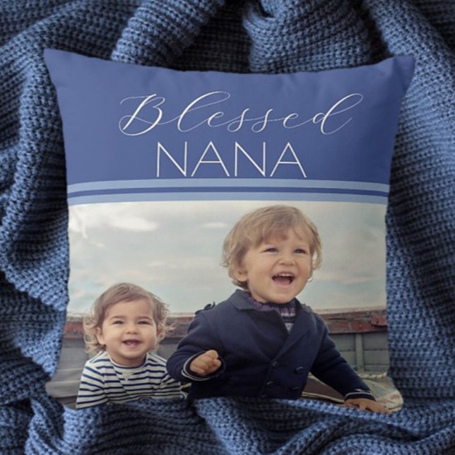 Blessed Nana photo gift  Cushion (Creator Uploaded)