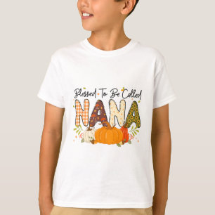 Blessed Nana Pumpkin Fall Autumn Thanksgiving Mom T-Shirt