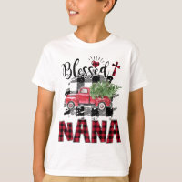 Blessed Nana Red-plaid Christmas