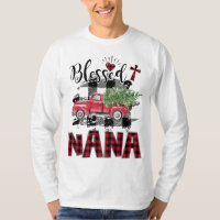 Blessed Nana Red-plaid Christmas