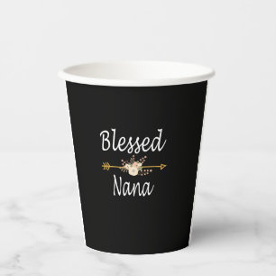 Blessed Nana Shirt Thanksgiving Christmas Paper Cups