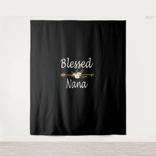 Blessed Nana  Shirt Thanksgiving Christmas   Tapestry