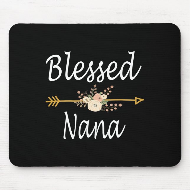 Blessed nanacute mothers day gifts  mouse mat (Front)