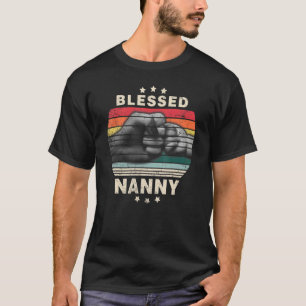 Blessed Nanny For Men Vintage Decoration Grandma T-Shirt