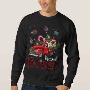 Blessed Nonni Christmas Red Truck Gift For Grandma Sweatshirt