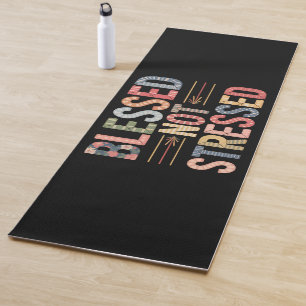 Blessed Not Stressed Yoga Mat