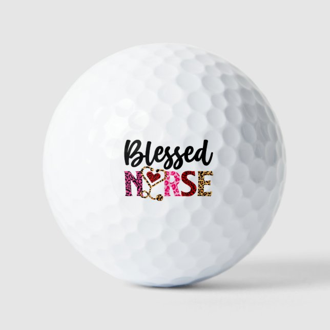 Blessed Nurse – Inspirational Nurse Golf Balls (Front)