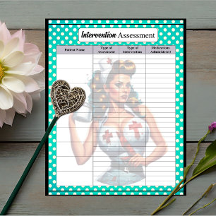 Blessed Nurse Pinup_ Intervention Assessment  Notepad