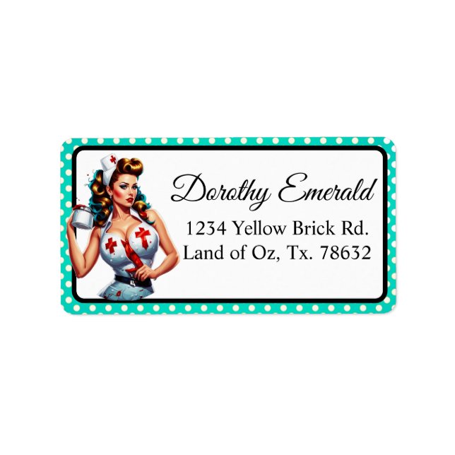 Blessed Nurse Pinup Label (Front)