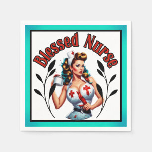 Blessed Nurse Pinup Napkin