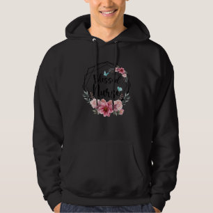 Blessed Nurse with Floral Mother s Day 2023 Hoodie