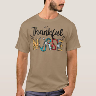 Blessed NurseNurse Fall Autumn Thanksgiving Day Gi T-Shirt