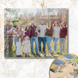 Blessed One Photo Personalised Family Gift Jigsaw Puzzle