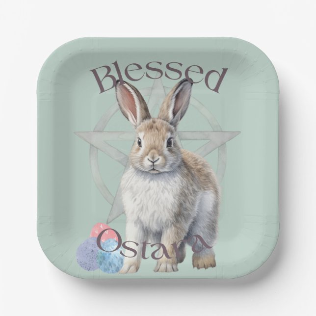 Blessed Ostara Paper Plates (Front)