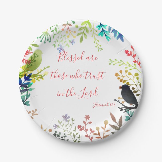 Blessed Paper Plate (Front)