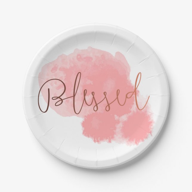 Blessed Paper Plate (Front)