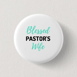 Blessed Pastor's Wife bl 3 Cm Round Badge