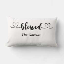 Blessed Personalised Throw Pillow