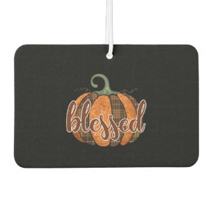 Blessed pumpkin car air freshener