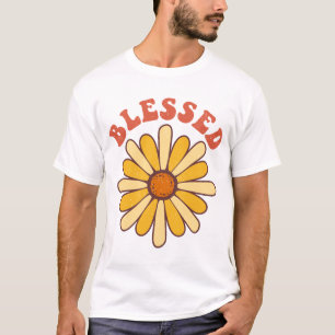 Blessed Pumpkin Halloween Groovy Fall Season T-Shirt