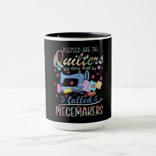 Blessed Quilters Piecemakers Quilting Sewing Gift Mug