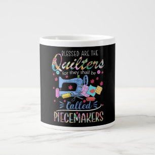 Blessed Quilters Piecemakers Quilting Sewing Ideas Large Coffee Mug