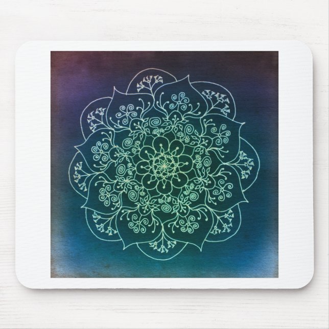 Blessed Rain Mandala Mouse Mat (Front)