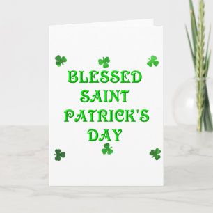 Blessed Saint Patrick's Day (1) Card