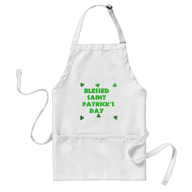 Blessed Saint Patrick's Day (2) Standard Apron (Front)
