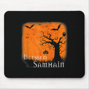 Blessed Samhain Wiccan Celtic Pagan Halloween Witc Mouse Mat